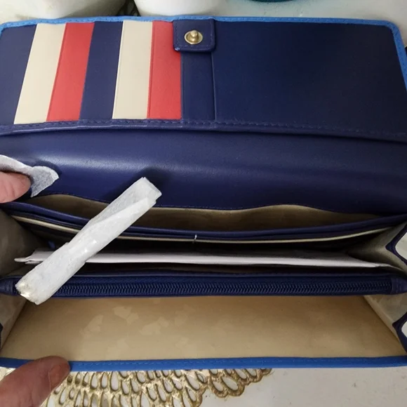 RADLEY LONDON BLUE LEATHER WALLET NWT - Picture 9 of 13